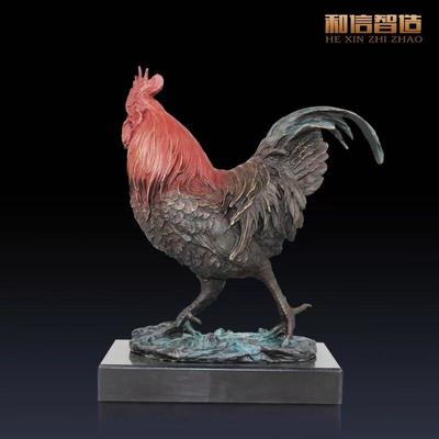 雄雞報曉迎新春 廠家直供銅雕大公雞擺件，吉祥旺財賀新年